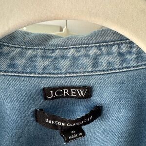 J. Crew Garçon classic chambray shirt in Storm wash